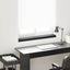 Vindueskarm Sort med træstruktur 80 x 10 x 4,5 cm PVC