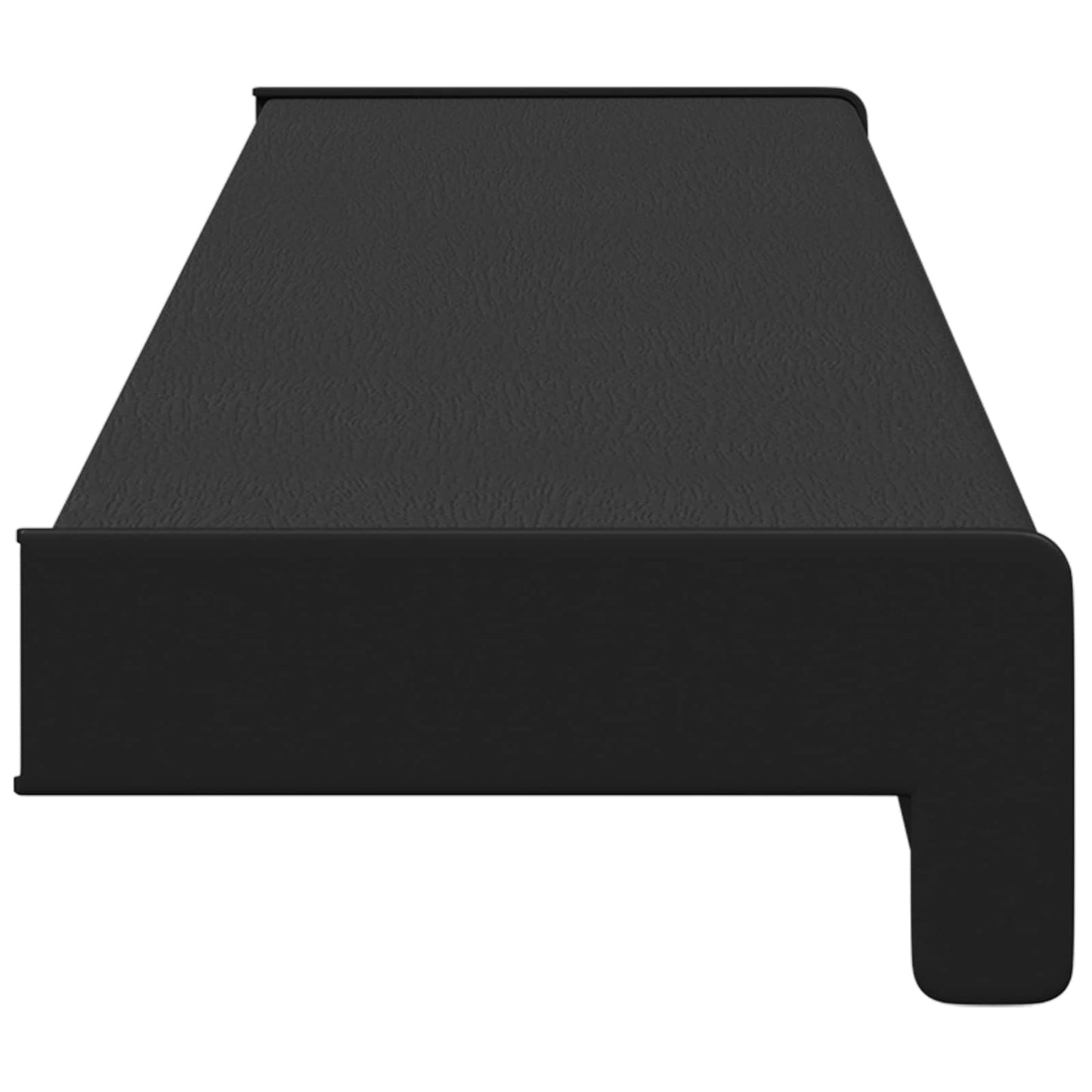 Vindueskarm Sort med træstruktur 100 x 10 x 4,5 cm PVC