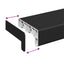 Vindueskarm Sort med træstruktur 60 x 15 x 4,5 cm PVC