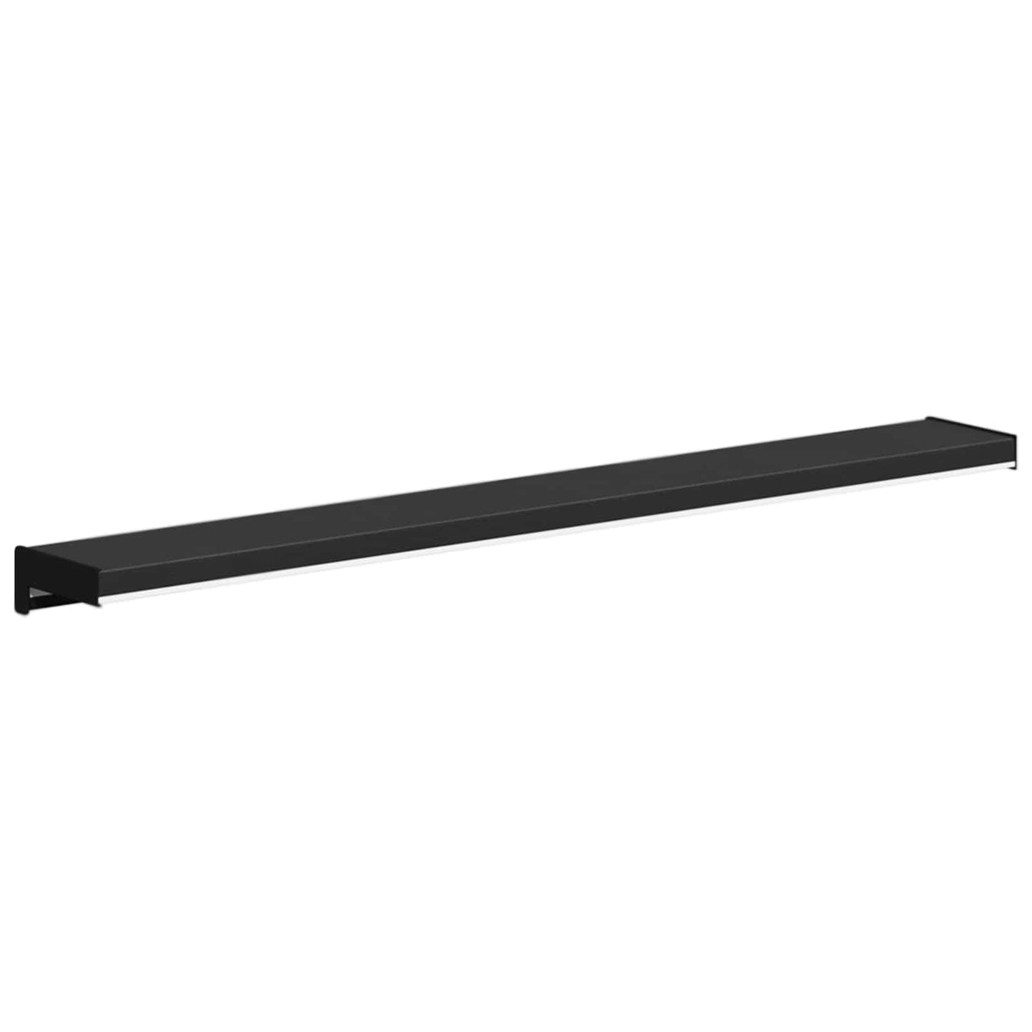 Vindueskarm Sort med træstruktur 100 x 15 x 4,5 cm PVC