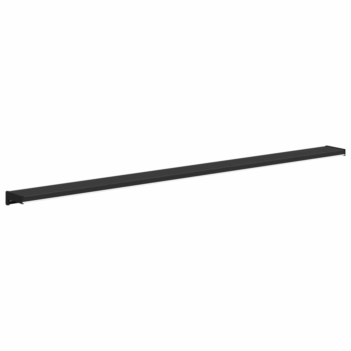 Vindueskarm Sort med træstruktur 120 x 15 x 4,5 cm PVC