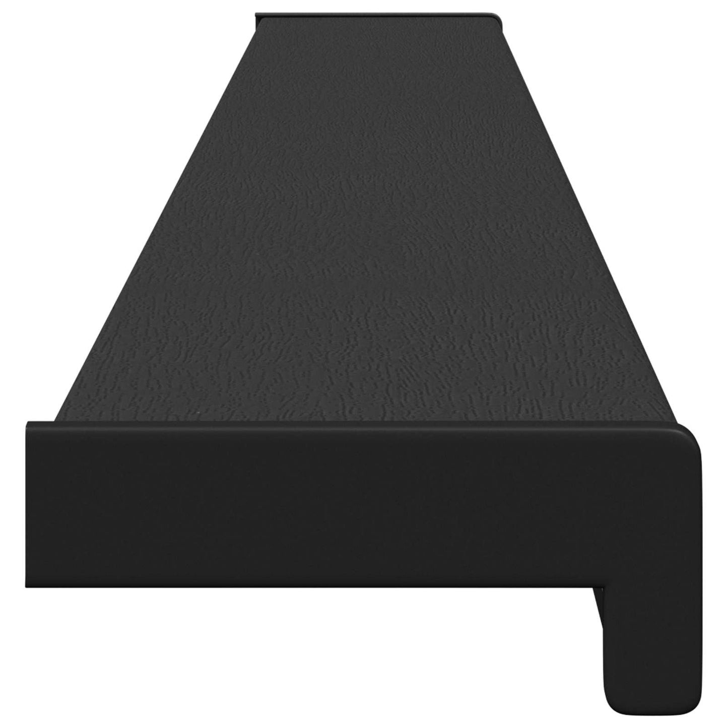 Vindueskarm Sort med træstruktur 140 x 15 x 4,5 cm PVC