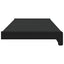 Vindueskarm Sort med træstruktur 60 x 20 x 4,5 cm PVC