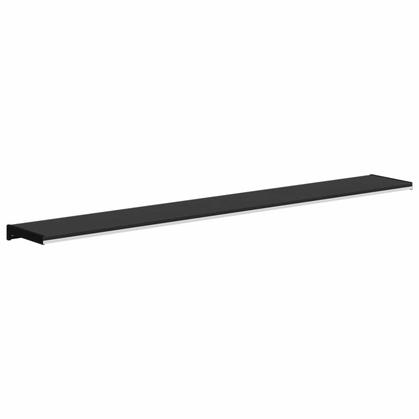 Vindueskarm Sort med træstruktur 120 x 20 x 4,5 cm PVC