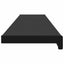 Vindueskarm Sort med træstruktur 140 x 20 x 4,5 cm PVC