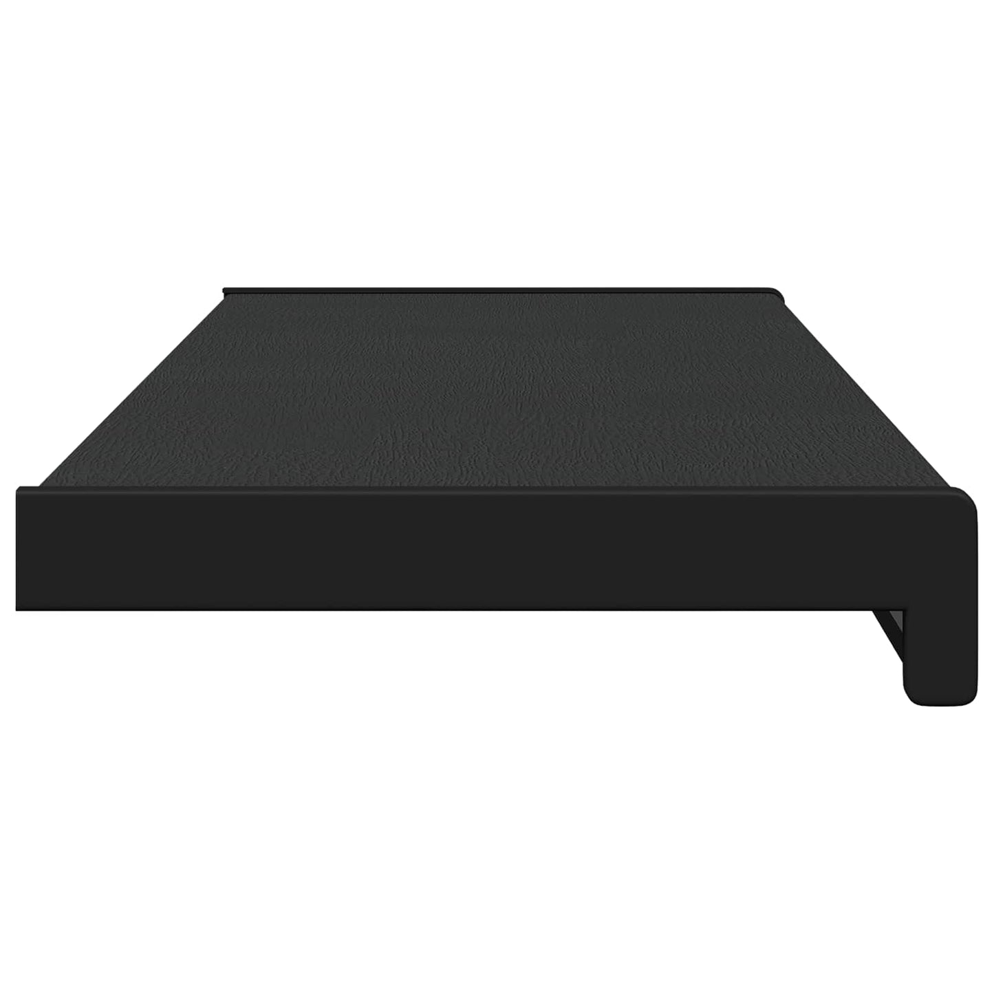Vindueskarm Sort med træstruktur 100 x 25 x 4,5 cm PVC