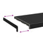Vindueskarm Sort med træstruktur 60 x 35 x 4,5 cm PVC