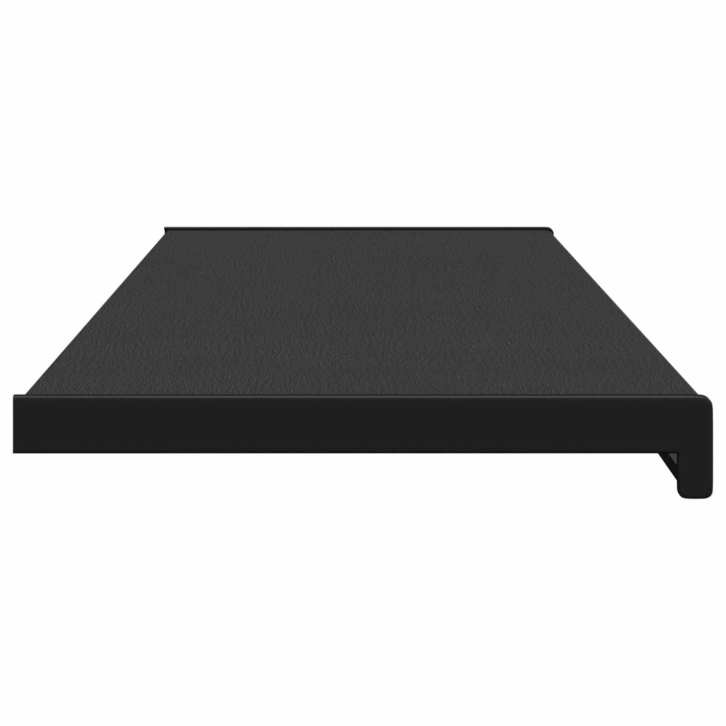 Vindueskarm Sort med træstruktur 140 x 35 x 4,5 cm PVC
