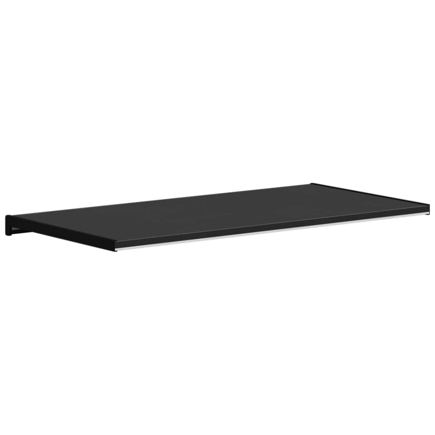 Vindueskarm Sort med træstruktur 60 x 40 x 4,5 cm PVC