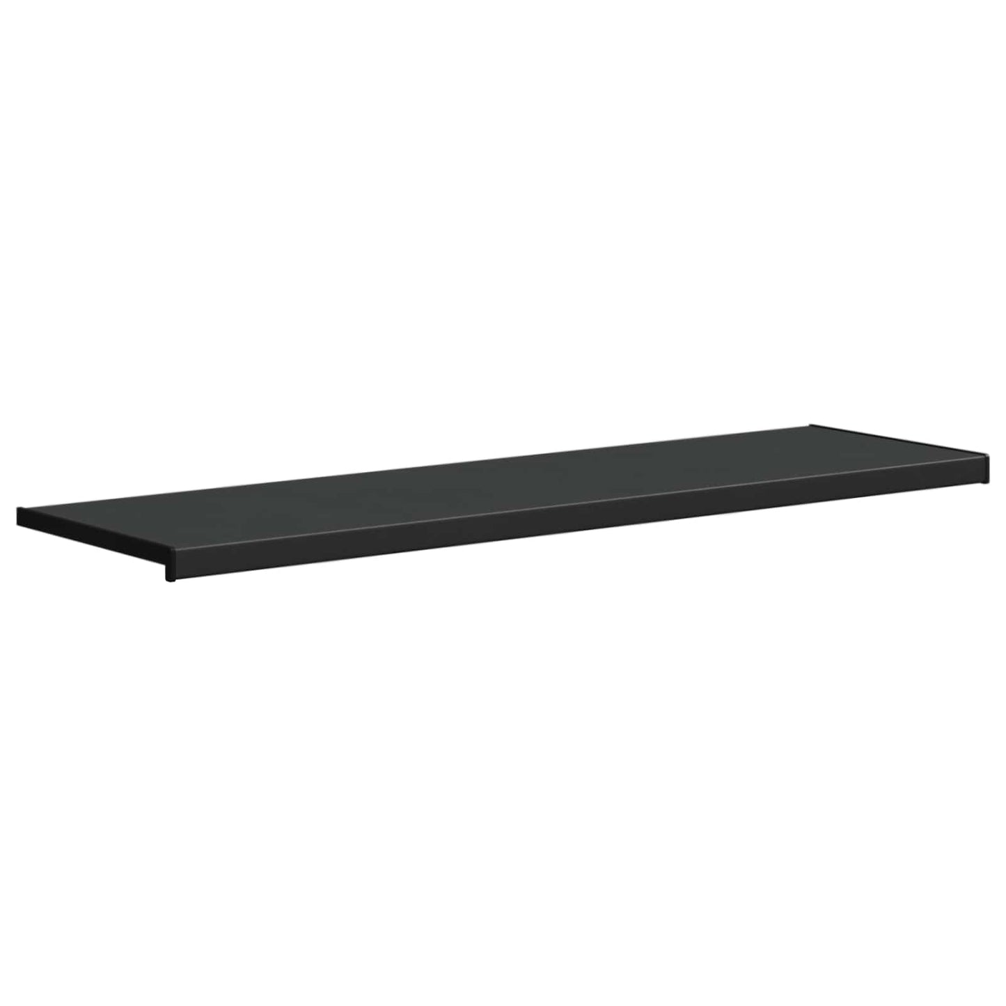 Vindueskarm Sort med træstruktur 160 x 40 x 4,5 cm PVC