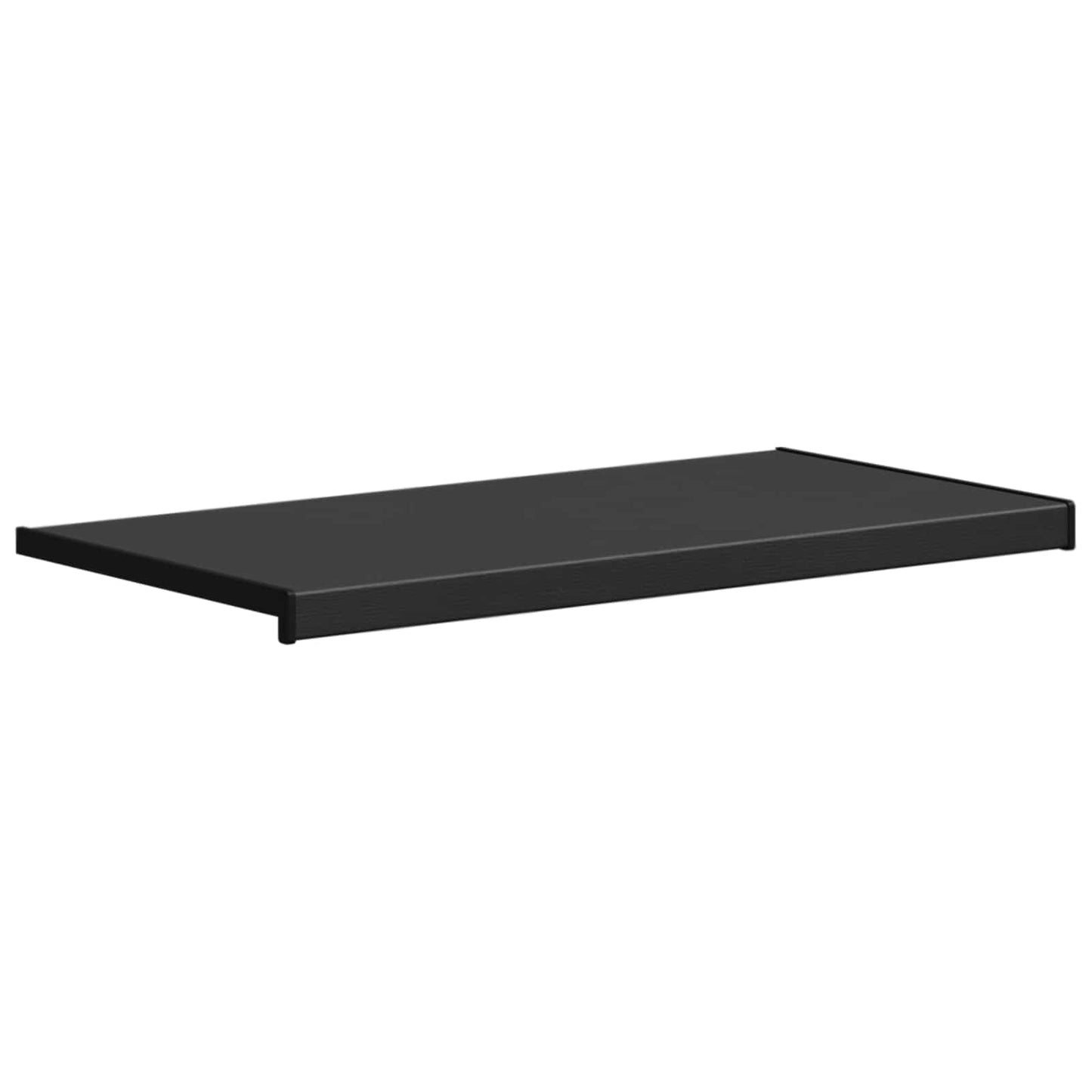 Vindueskarm Sort med træstruktur 100 x 45 x 4,5 cm PVC