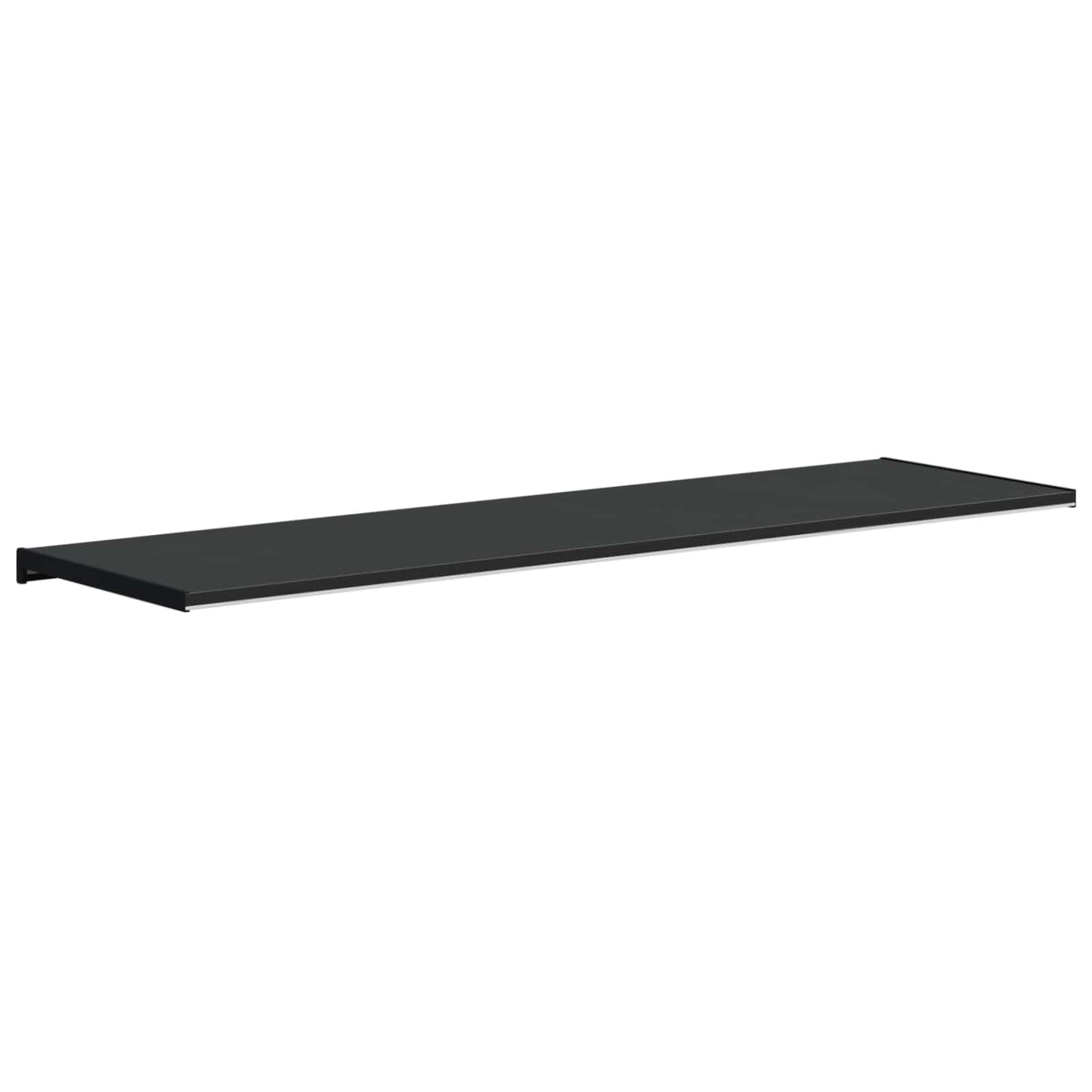 Vindueskarm Sort med træstruktur 140 x 45 x 4,5 cm PVC