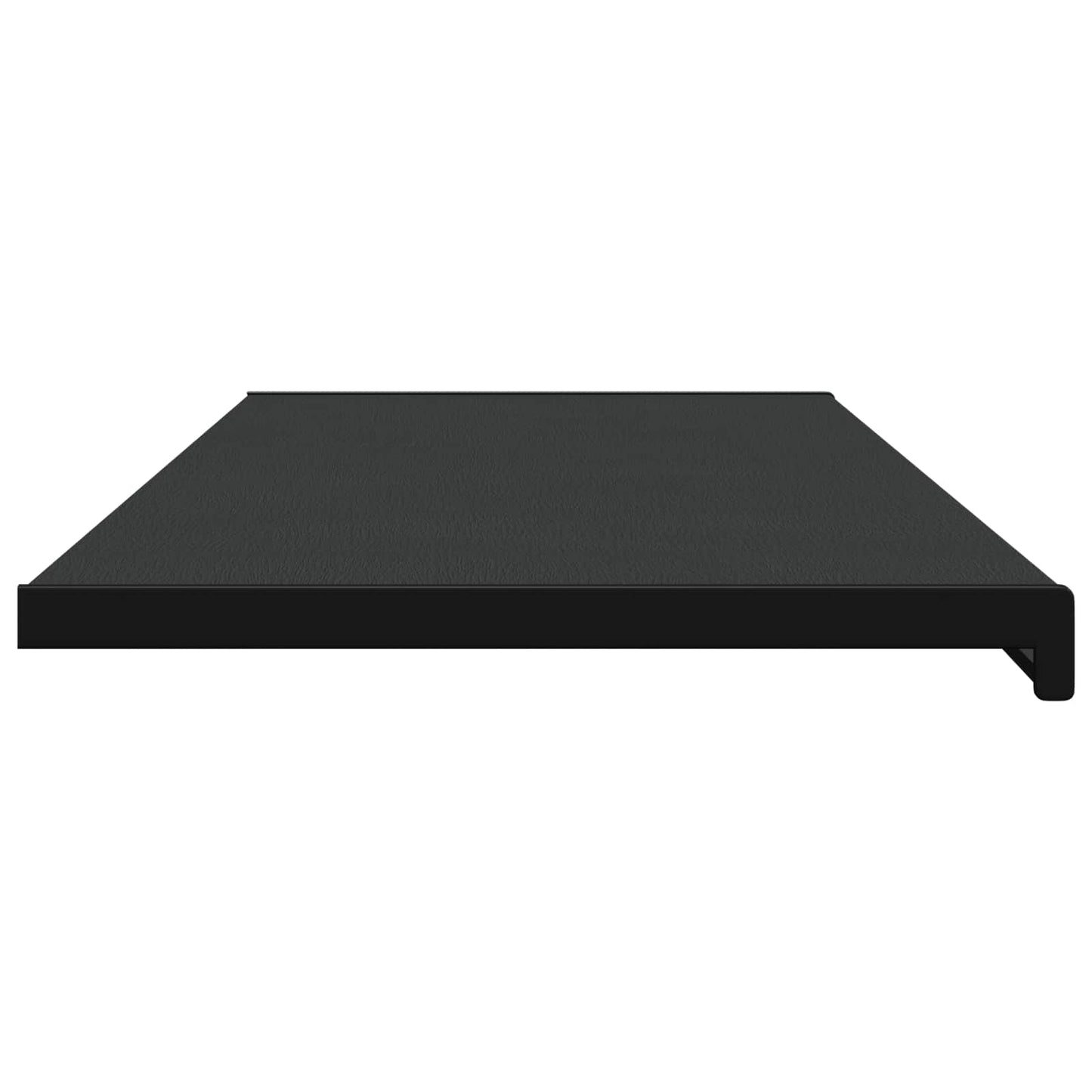 Vindueskarm Sort med træstruktur 140 x 45 x 4,5 cm PVC