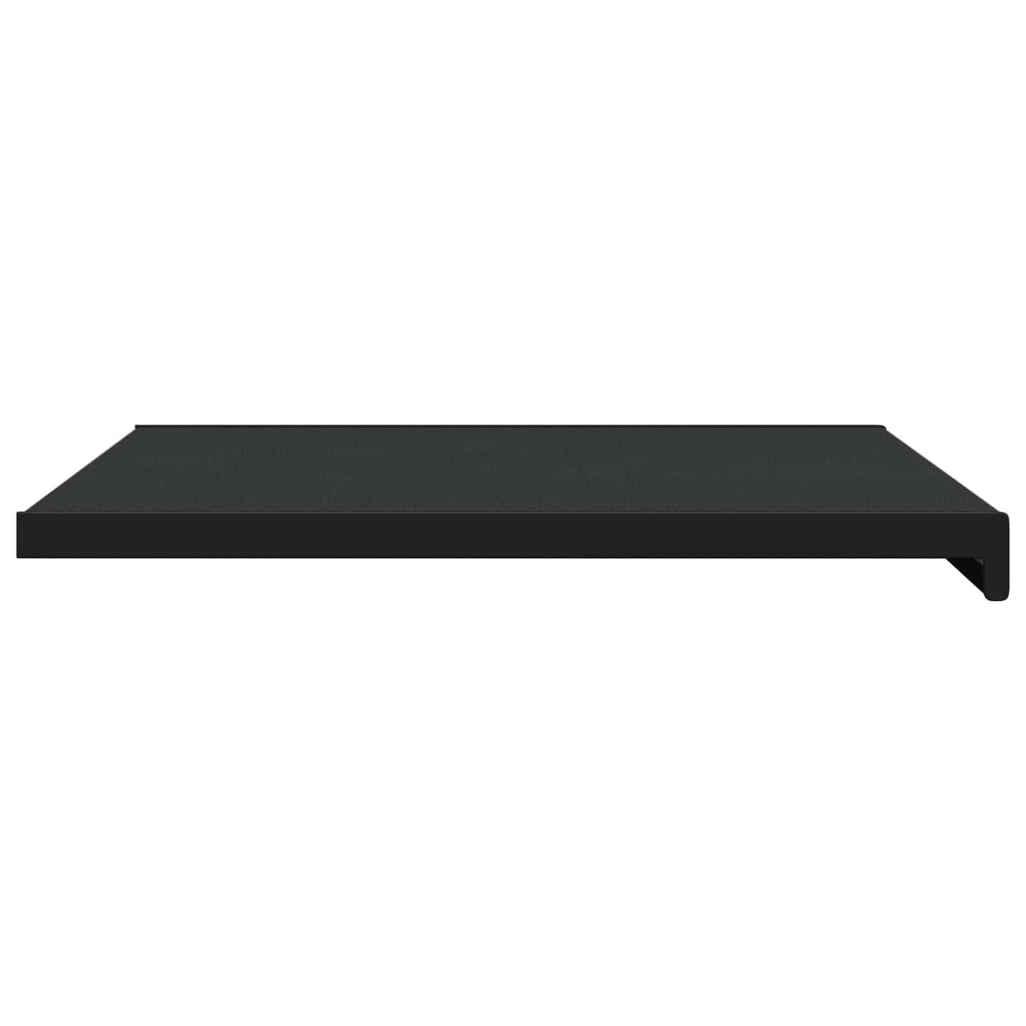 Vindueskarm Sort med træstruktur 80 x 50 x 4,5 cm PVC