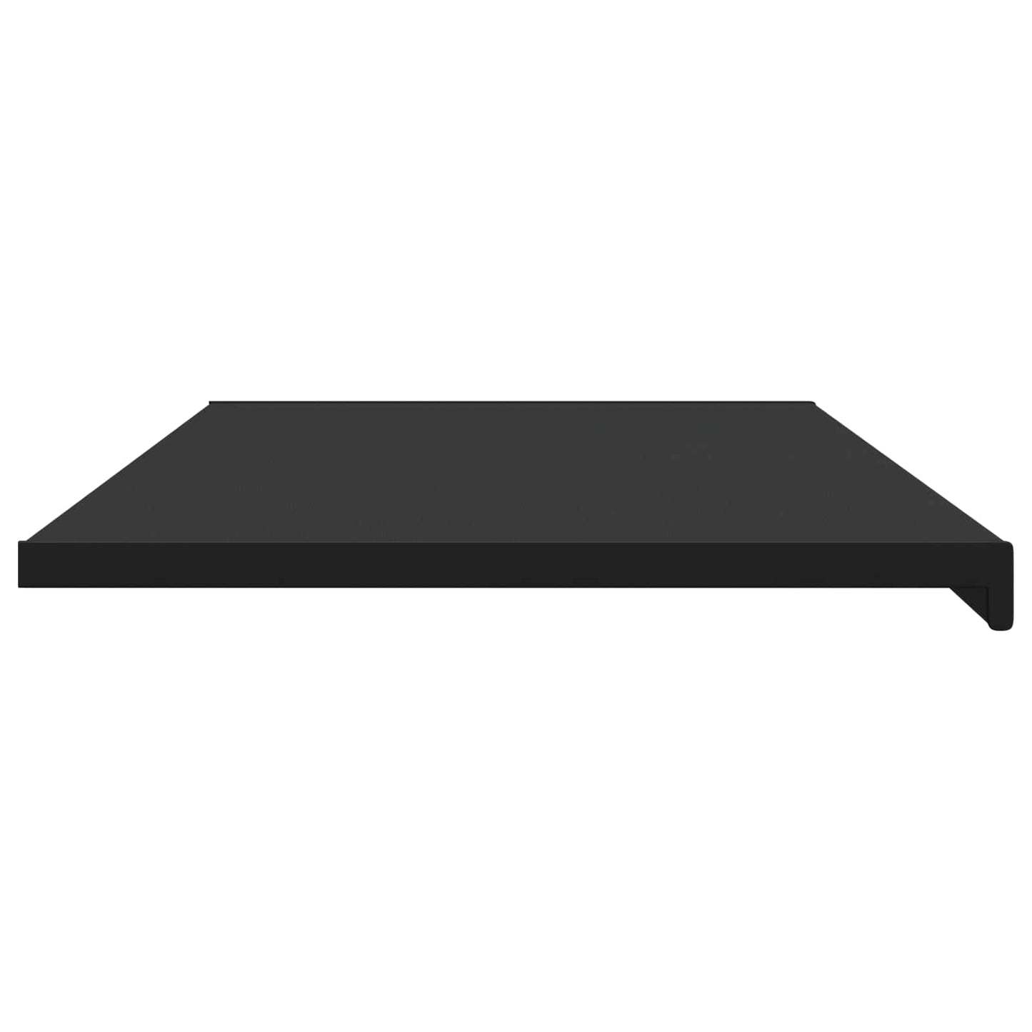 Vindueskarm Sort med træstruktur 120 x 50 x 4,5 cm PVC