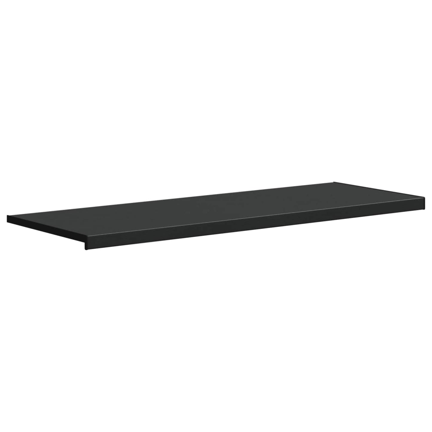Vindueskarm Sort med træstruktur 160 x 50 x 4,5 cm PVC