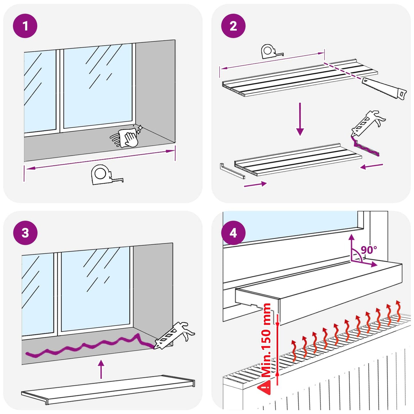 Vindueskarm Sort med træstruktur 160 x 50 x 4,5 cm PVC