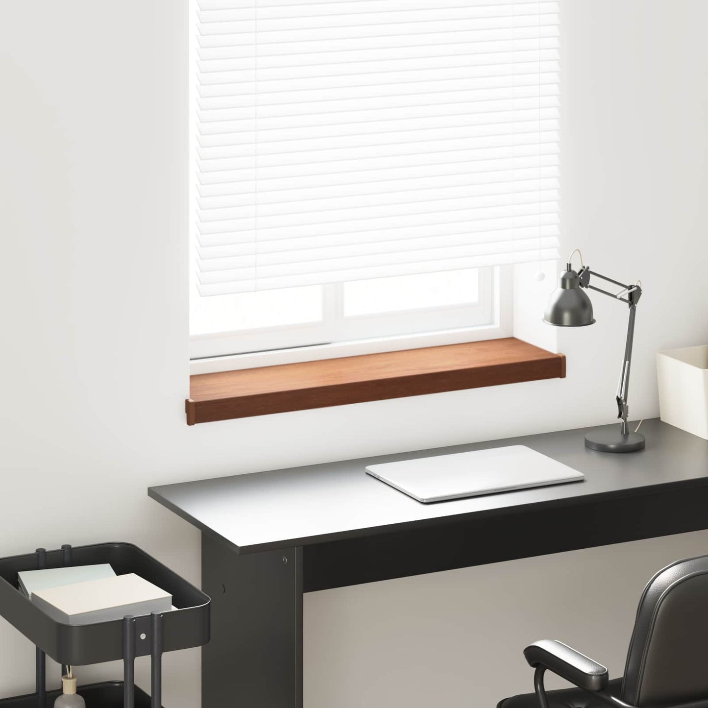 Vindueskarm Brun træ 60 x 20 x 4,5 cm PVC