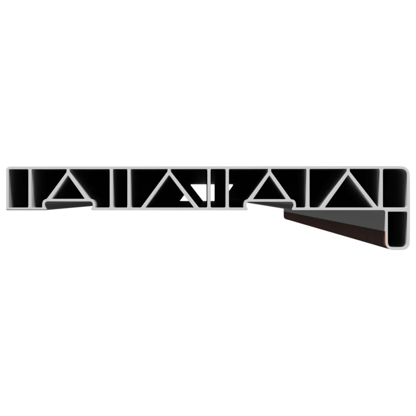Vindueskarm Brun træ 140 x 20 x 4,5 cm PVC