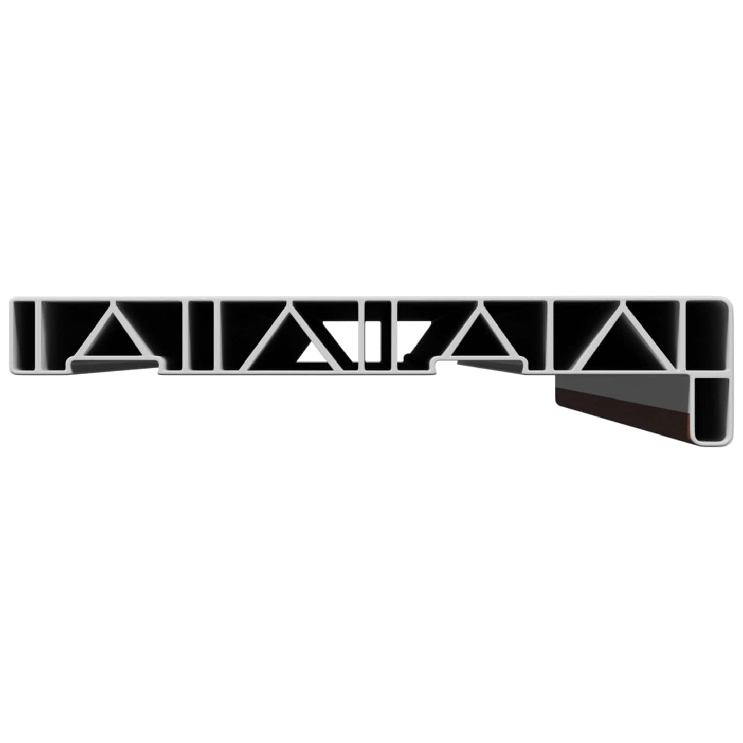 Vindueskarm Brun træ 80 x 25 x 4,5 cm PVC