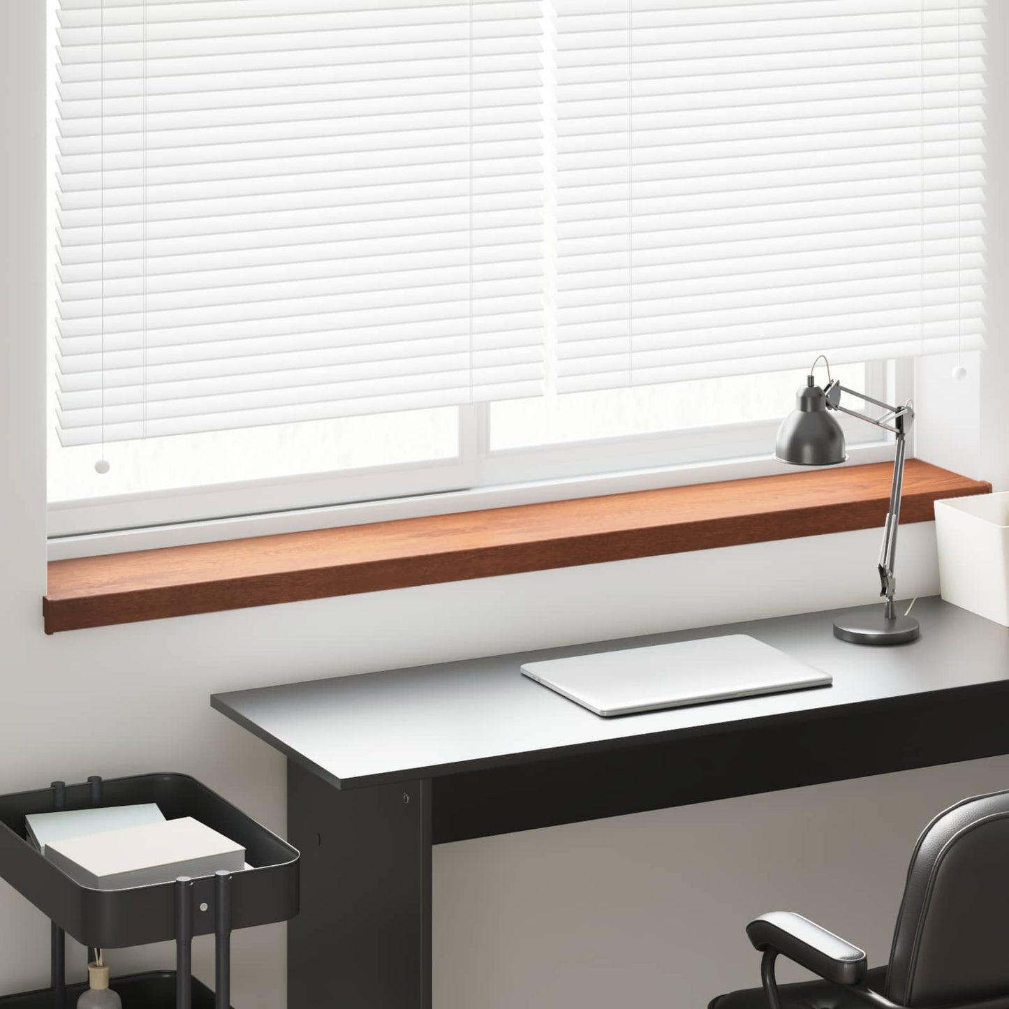 Vindueskarm Brun træ 120 x 25 x 4,5 cm PVC