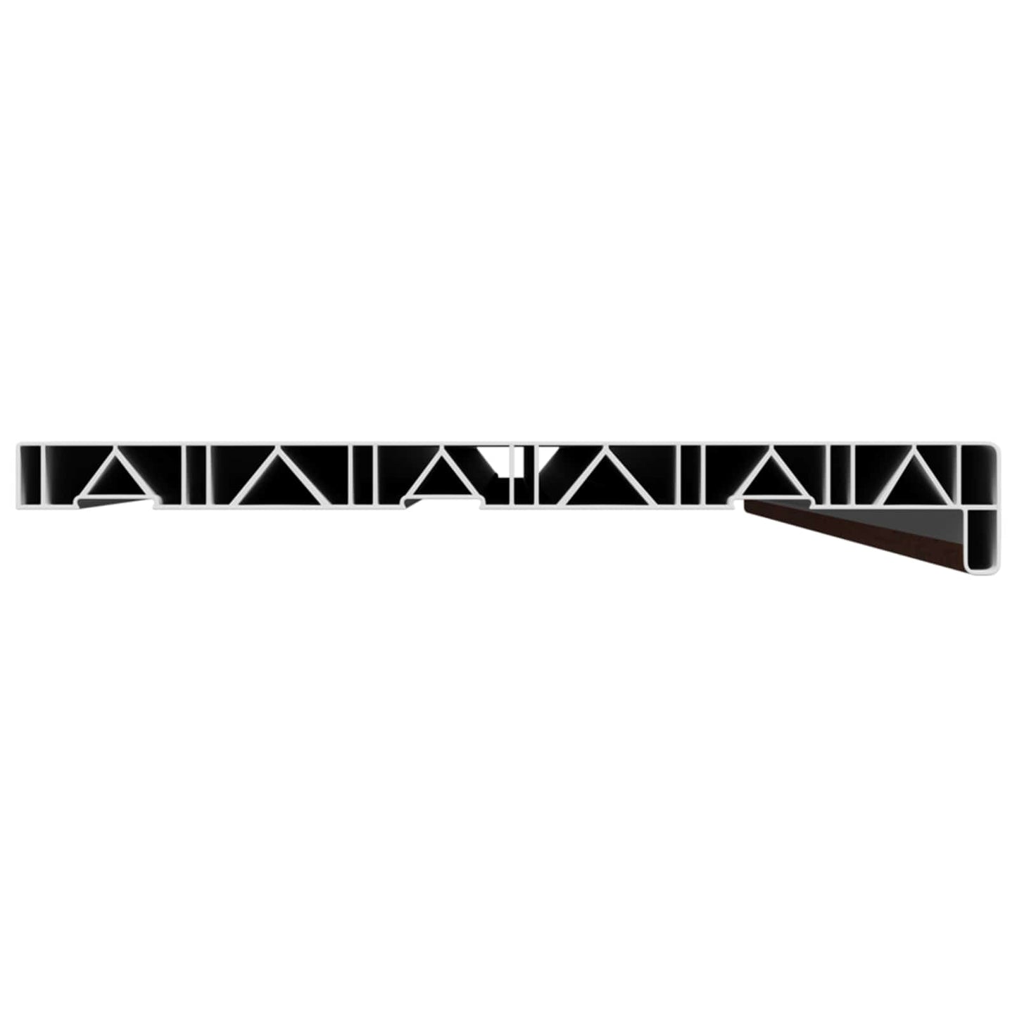 Vindueskarm Brun træ 120 x 30 x 4,5 cm PVC