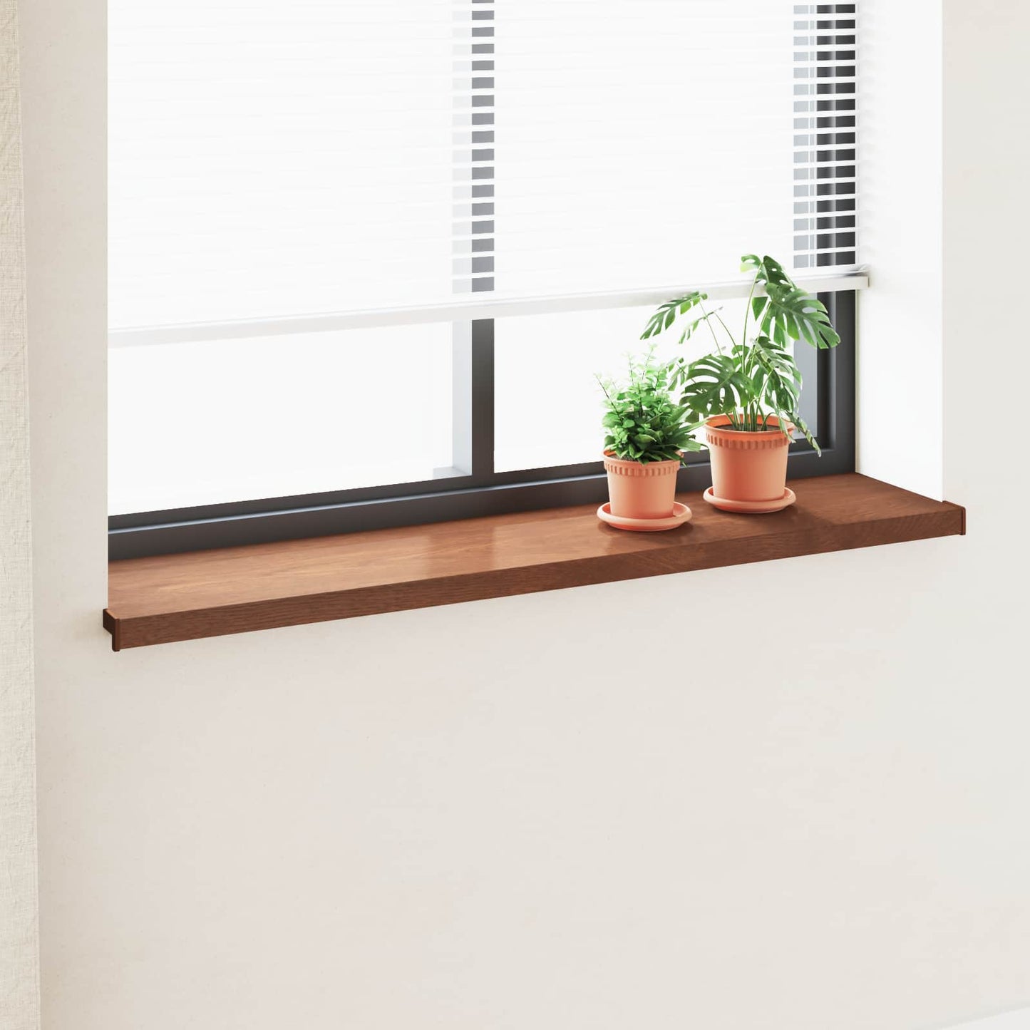 Vindueskarm Brun træ 140 x 30 x 4,5 cm PVC