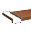 Vindueskarm Brun træ 160 x 30 x 4,5 cm PVC