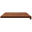 Vindueskarm Brun træ 60 x 40 x 4,5 cm PVC