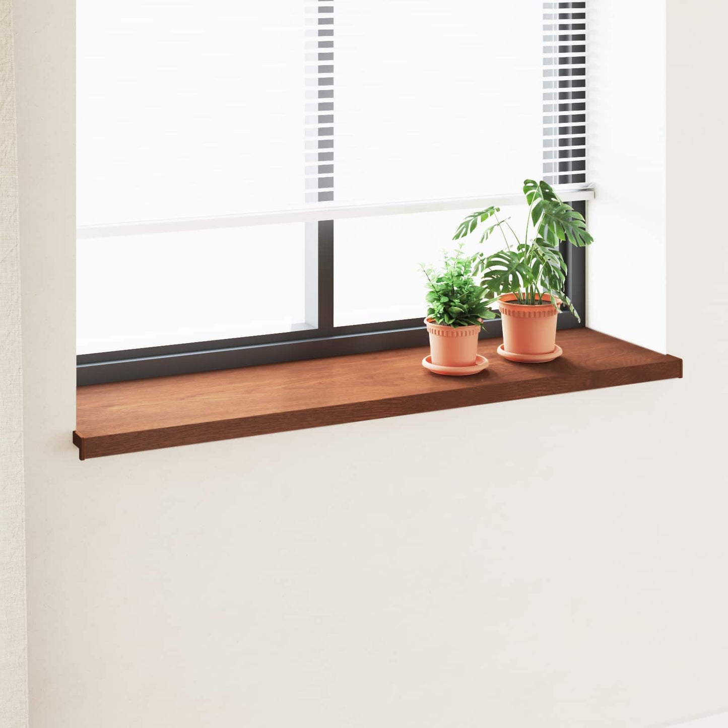 Vindueskarm Brun træ 160 x 45 x 4,5 cm PVC