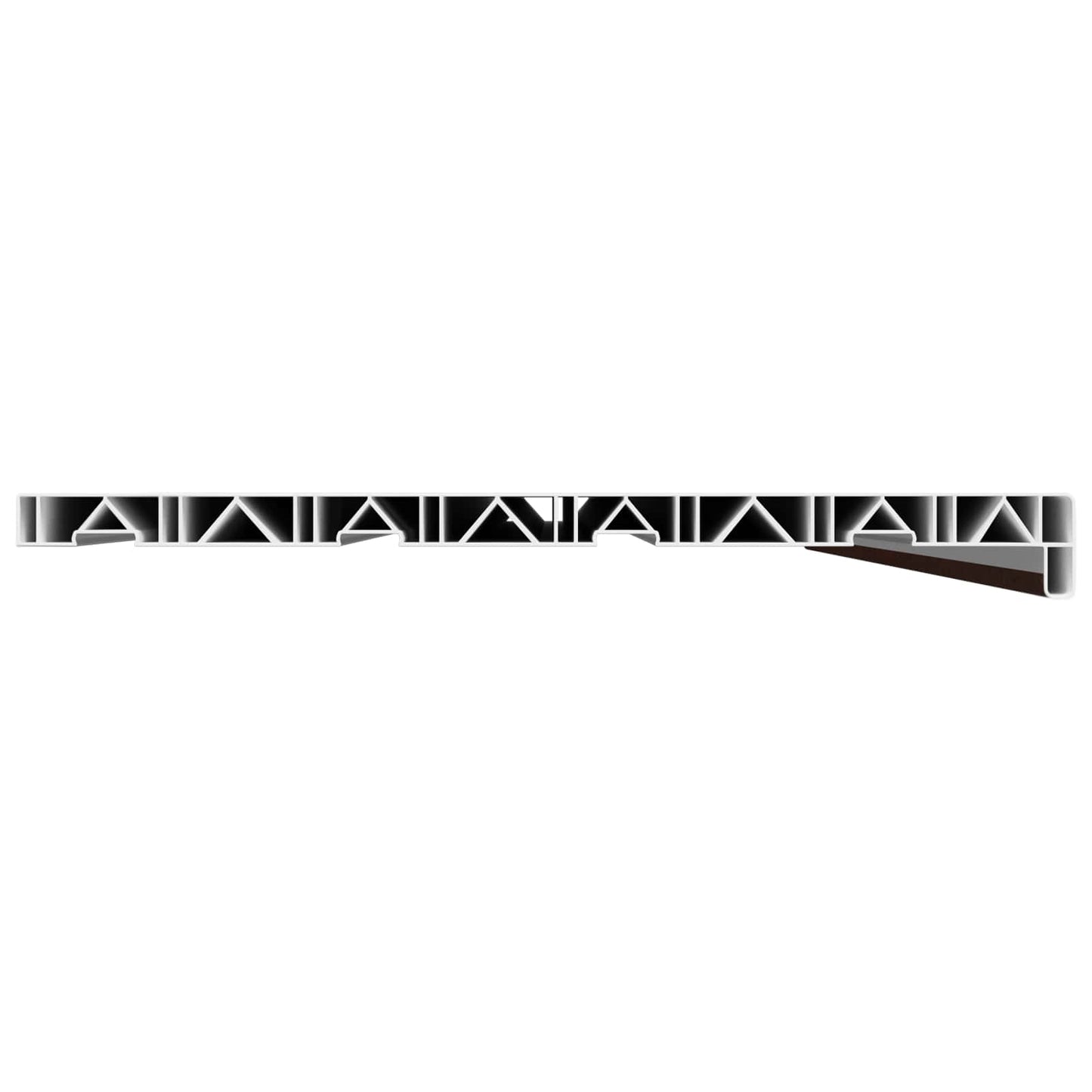 Vindueskarm Brun træ 160 x 45 x 4,5 cm PVC