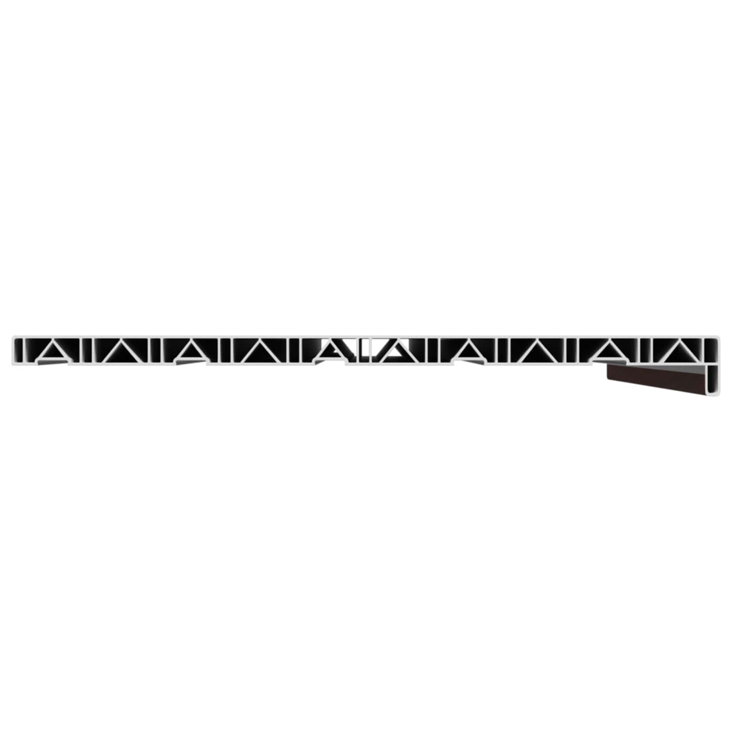Vindueskarm Brun træ 80 x 50 x 4,5 cm PVC