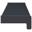 Vindueskarm Anthracit med træstruktur 80 x 10 x 4,5 cm PVC