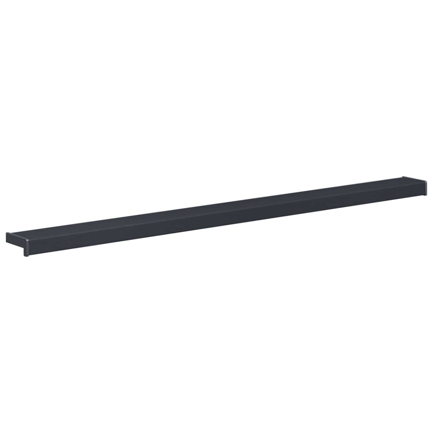 Vindueskarm Anthracit med træstruktur 140 x 15 x 4,5 cm PVC