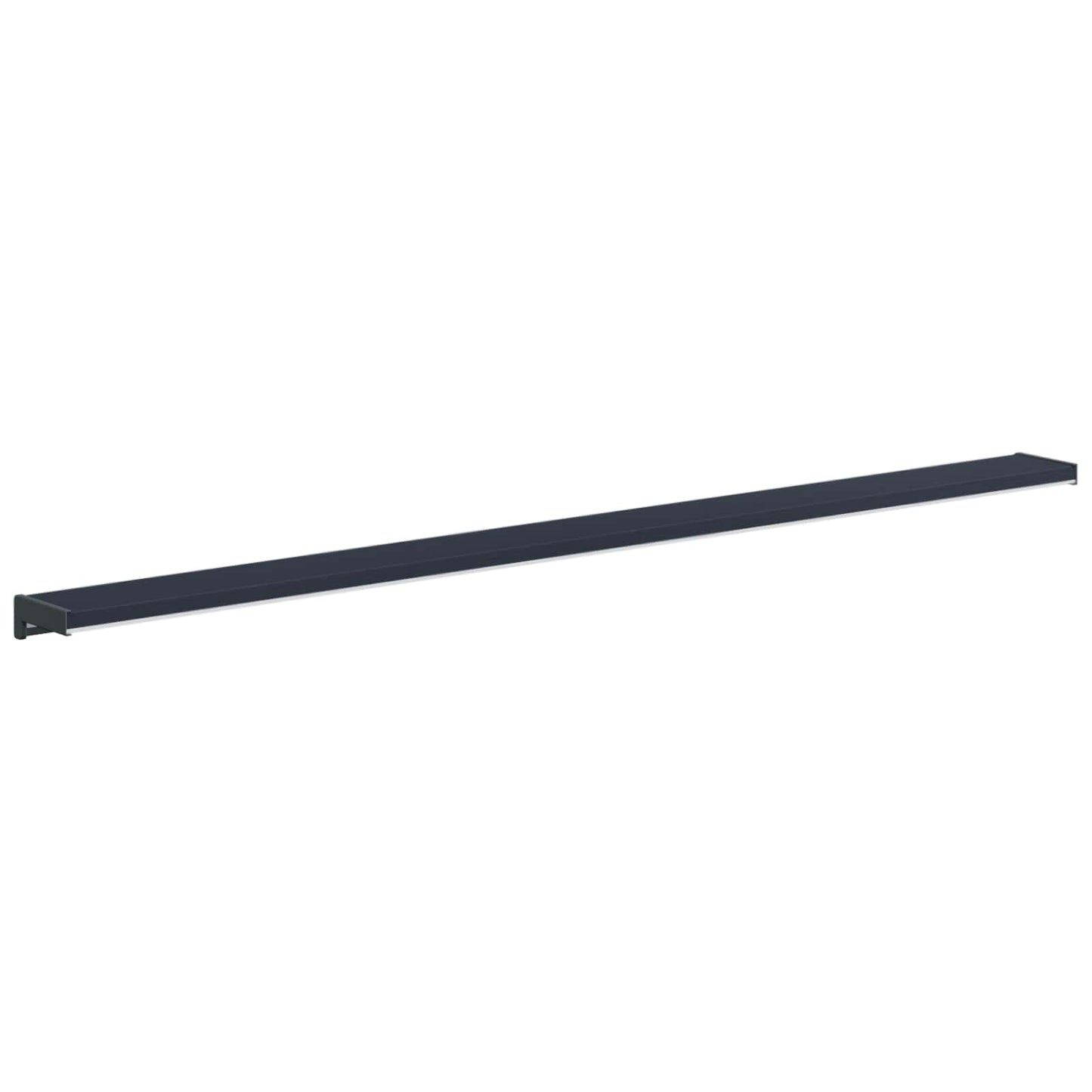 Vindueskarm Anthracit med træstruktur 140 x 15 x 4,5 cm PVC