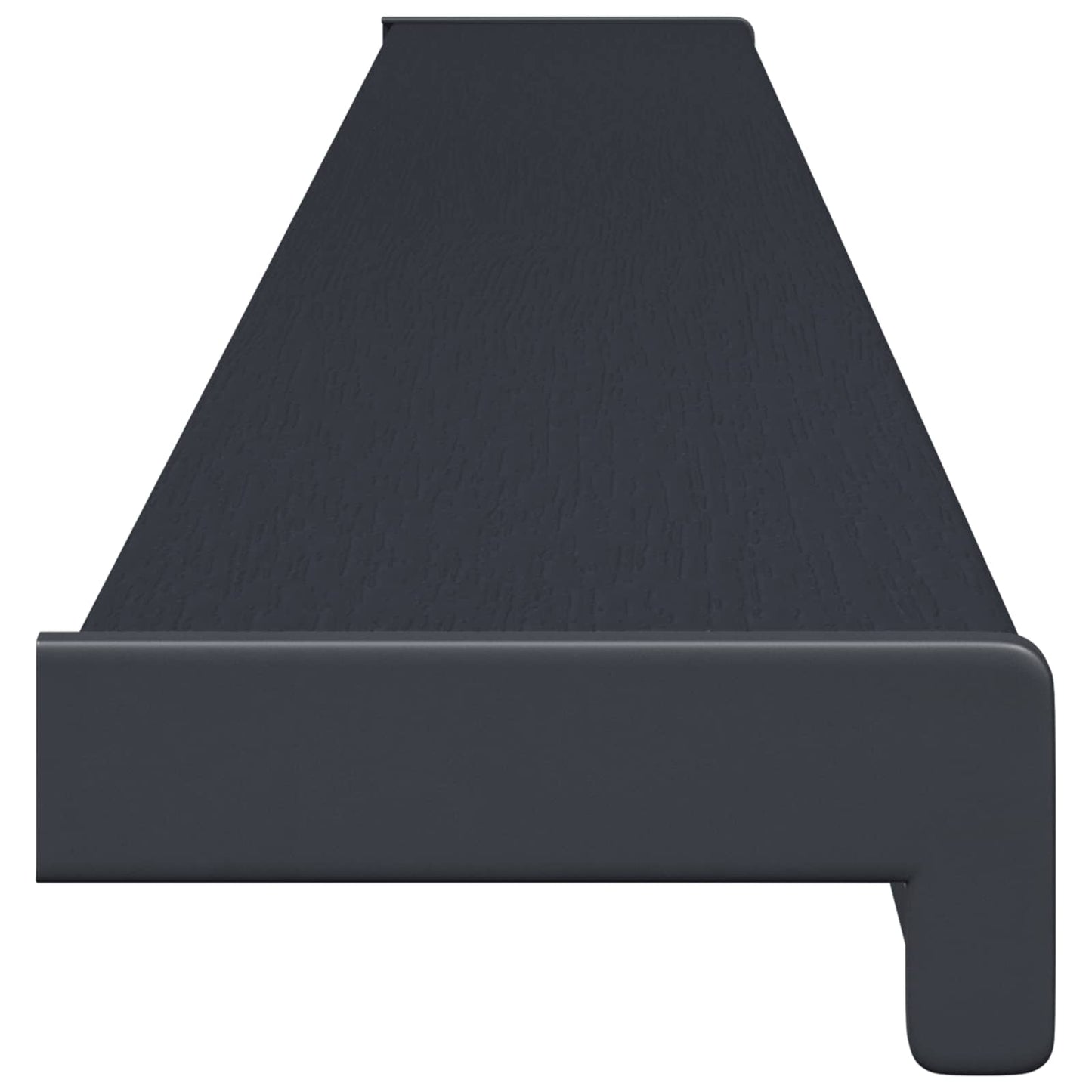 Vindueskarm Anthracit med træstruktur 140 x 15 x 4,5 cm PVC