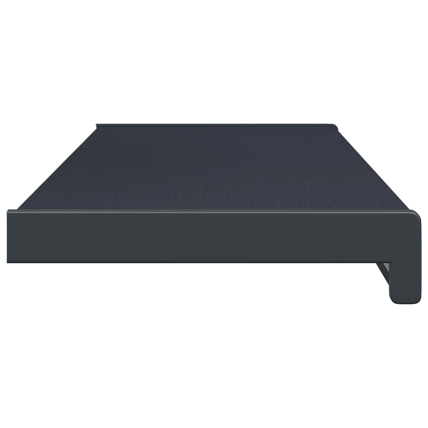 Vindueskarm Anthracit med træstruktur 80 x 25 x 4,5 cm PVC