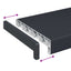 Vindueskarm Anthracit med træstruktur 100 x 25 x 4,5 cm PVC