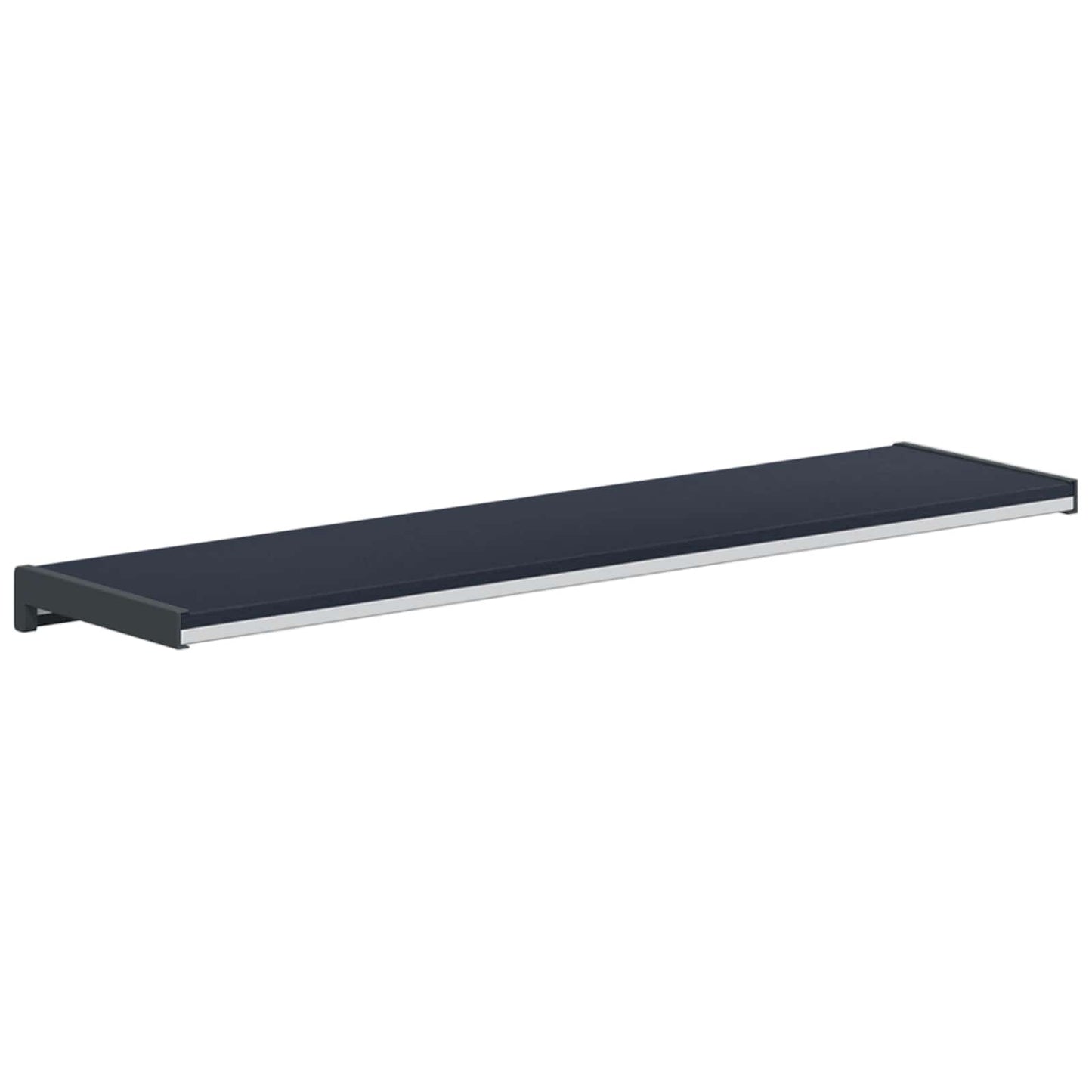Vindueskarm Anthracit med træstruktur 100 x 25 x 4,5 cm PVC