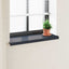 Vindueskarm Anthracit med træstruktur 60 x 35 x 4,5 cm PVC