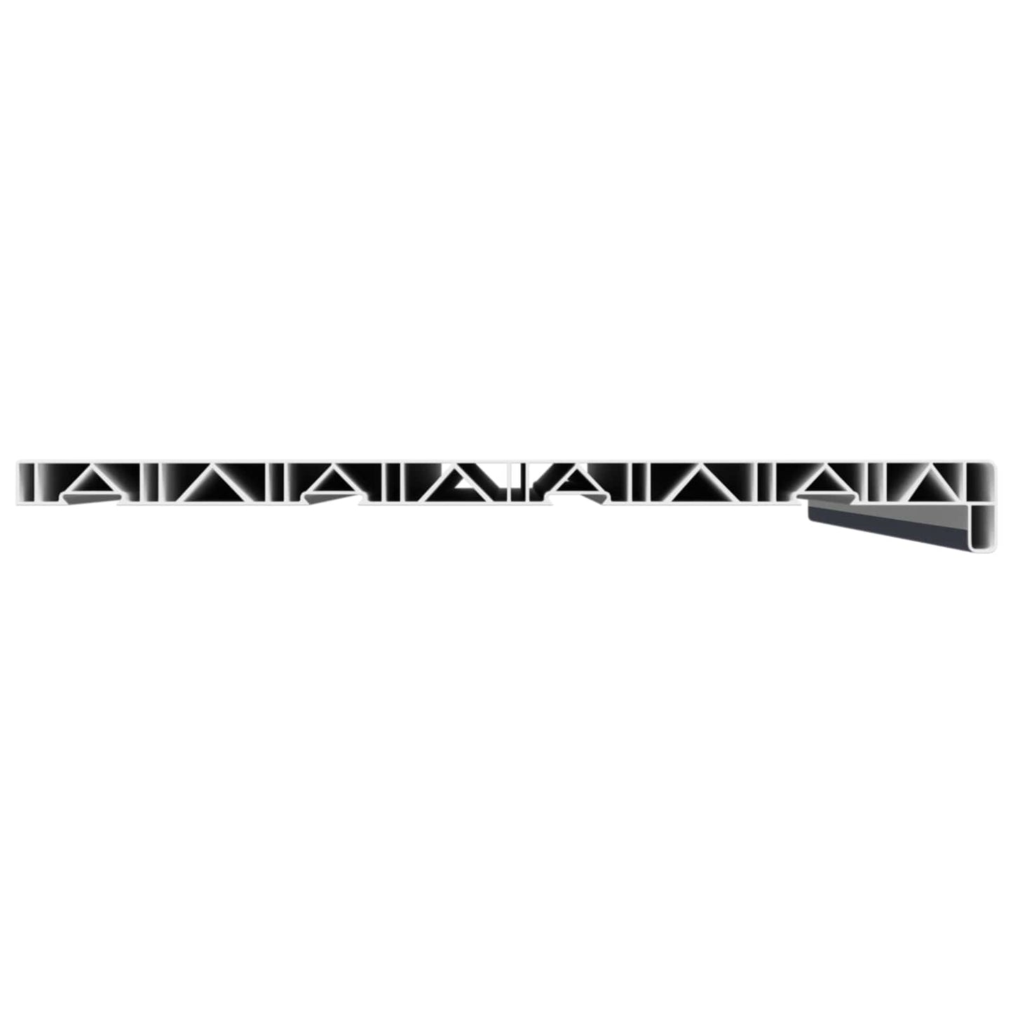 Vindueskarm Anthracit med træstruktur 80 x 40 x 4,5 cm PVC