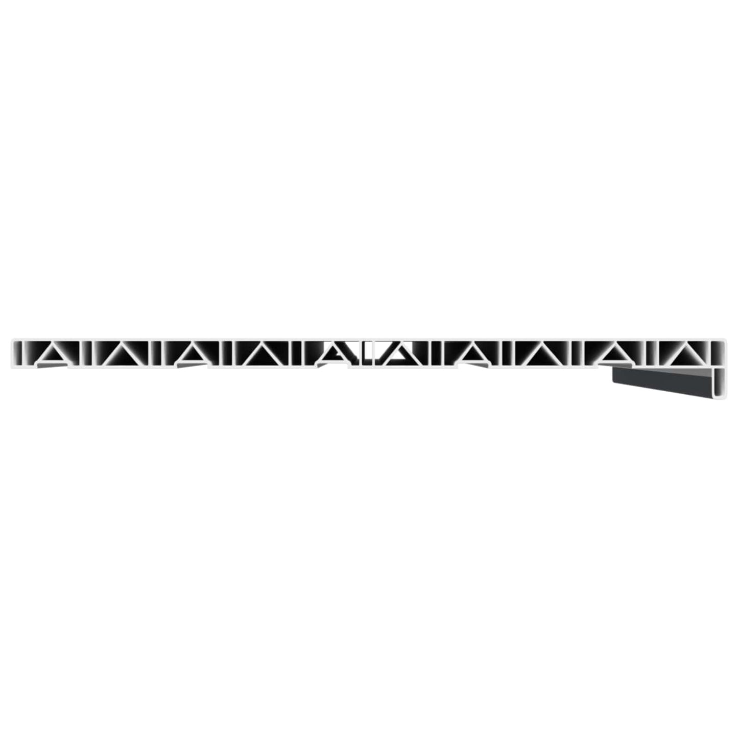 Vindueskarm Anthracit med træstruktur 60 x 50 x 4,5 cm PVC