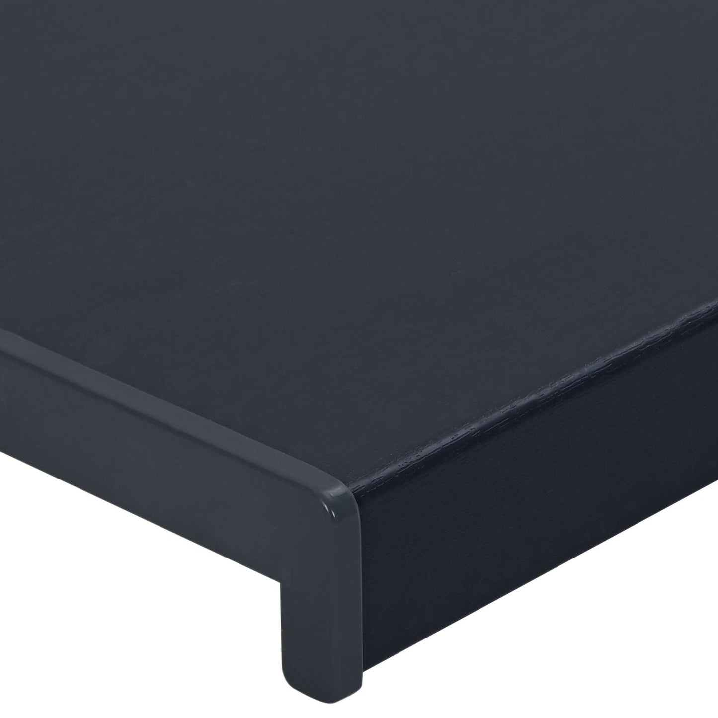 Vindueskarm Anthracit med træstruktur 140 x 50 x 4,5 cm PVC