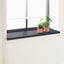Vindueskarm Anthracit med træstruktur 140 x 50 x 4,5 cm PVC