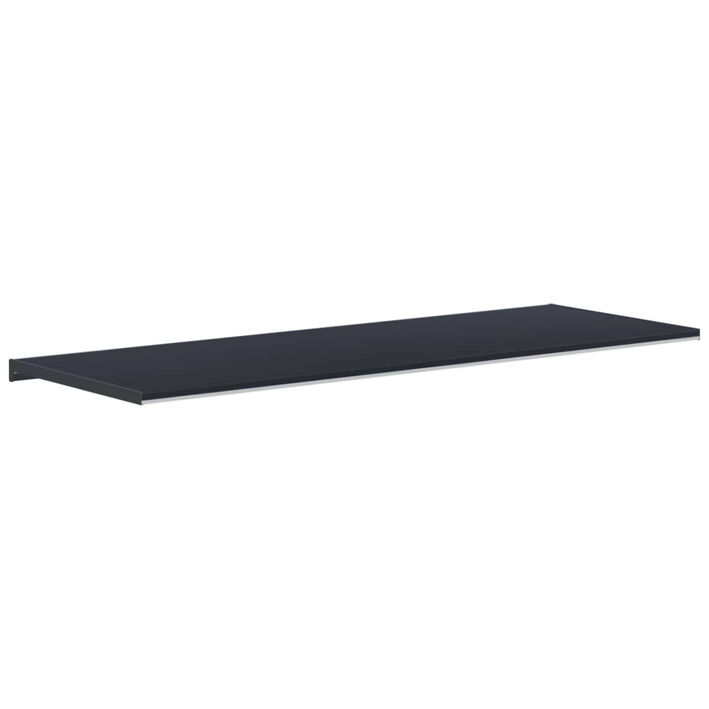 Vindueskarm Anthracit med træstruktur 140 x 50 x 4,5 cm PVC