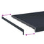 Vindueskarm Anthracit med træstruktur 160 x 50 x 4,5 cm PVC
