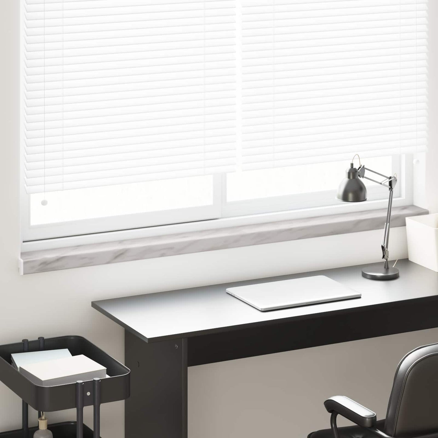 Vindueskarm Marmor tekstur 140 x 15 x 4,5 cm PVC