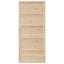 Ladedør Naturfarvet 100 x 2,5 x 208 cm Massivt fyrretræ