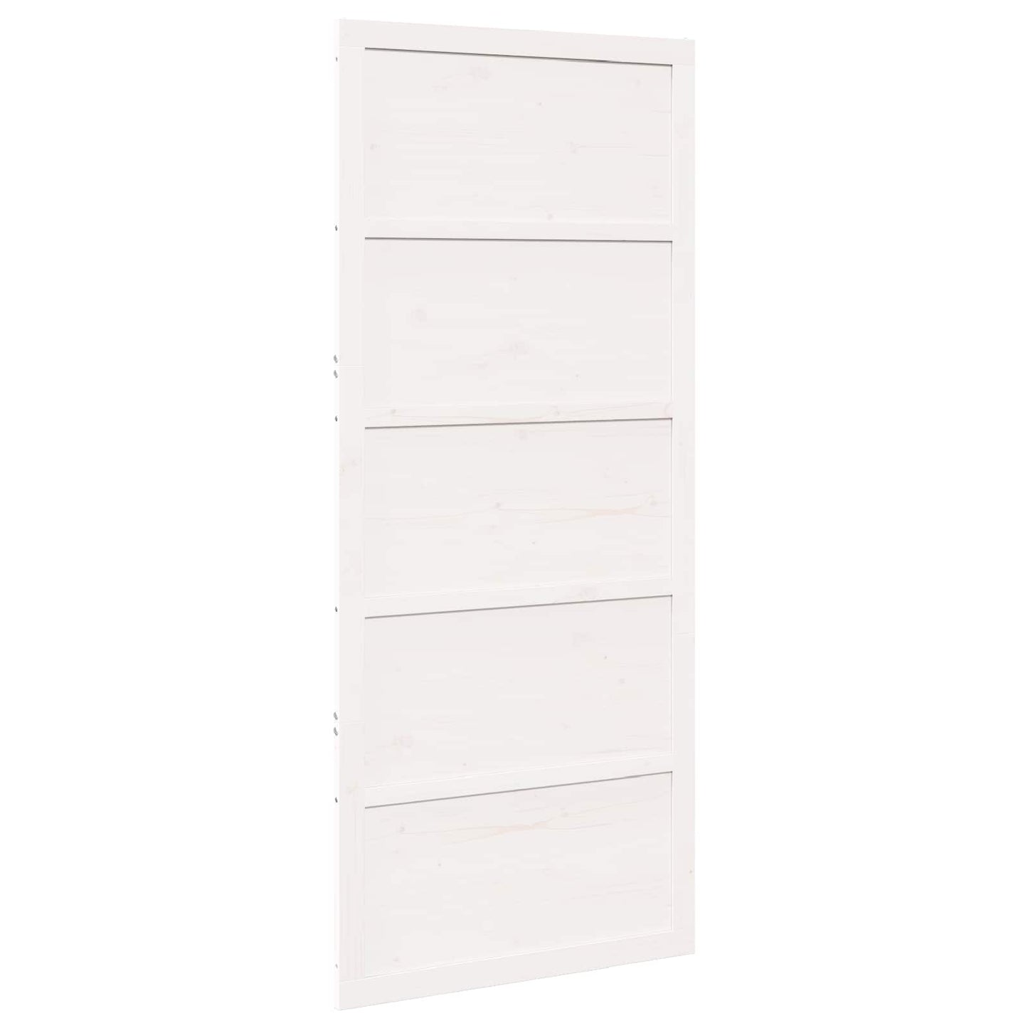 Ladedør 100 x 2,5 x 208 cm Massivt fyrretræ Hvid