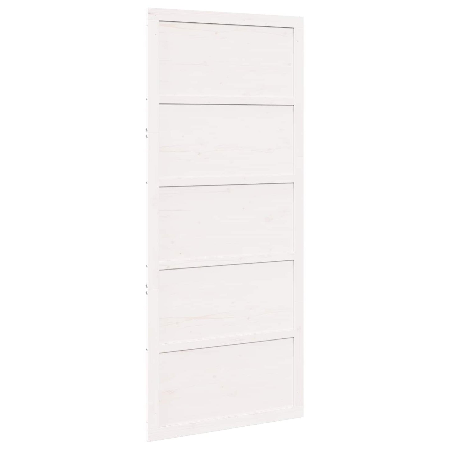 Ladedør 100 x 2,5 x 208 cm Massivt fyrretræ Hvid